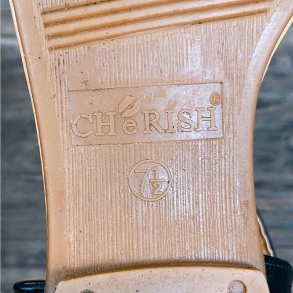 Strappy flat sandals black & gold leather ankle strap boho bohemian - Picture 6 of 9